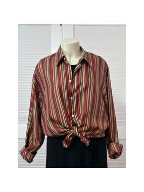 Le Garage Multicolor Stripe Button-Down Shirt Size L